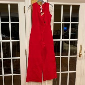 Red jumpsuit